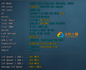 GigsgigsCloud：香港HKS|大带宽|香港机房综合测评，附带GigsgigsCloud优惠码