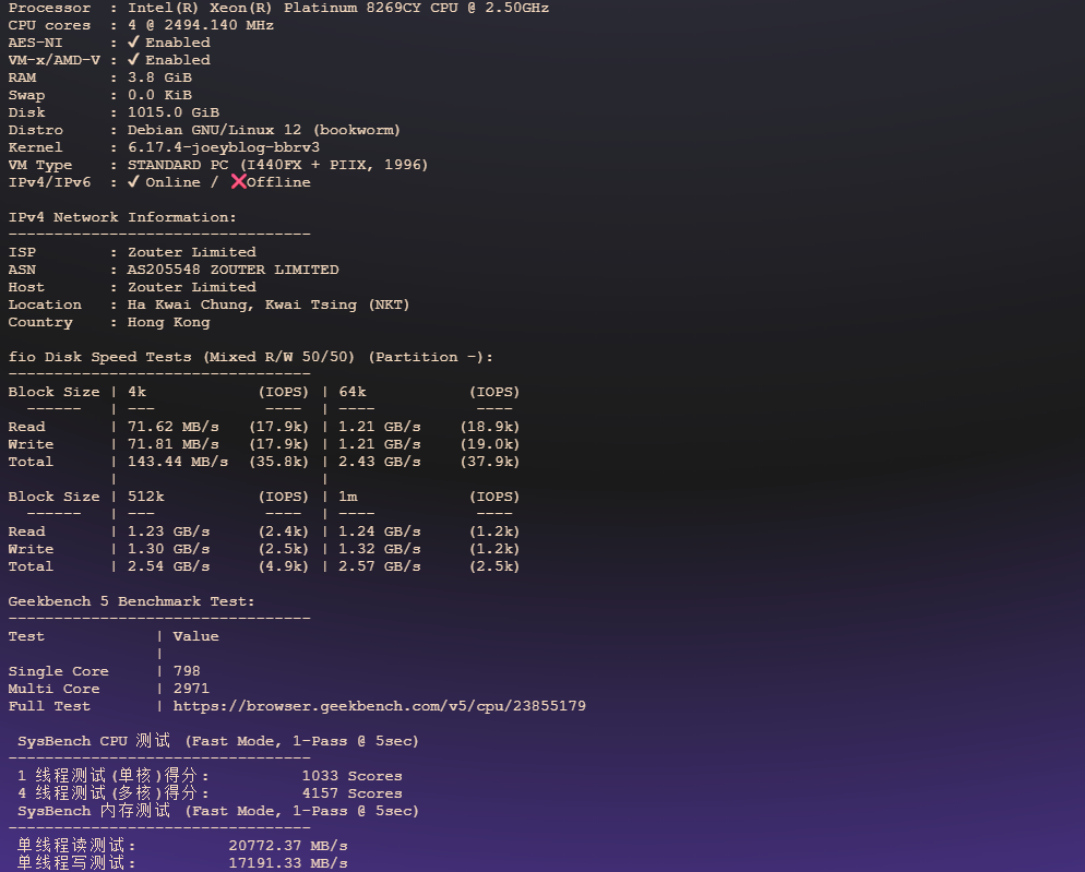 图片[2]-Zouter（物语云）：香港VPS大盘鸡深度测评｜性能强劲回程优异，流媒体全解锁的高端节点之选-VPS主机小镇