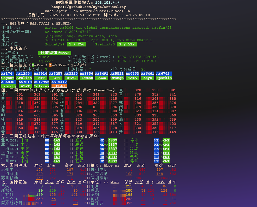 图片[5]-Yin-Net（荫云）：香港VPS全面性能评测：系统配置、网络速度、BGP回程、流媒体解锁与IP信誉深度报告-VPS主机小镇